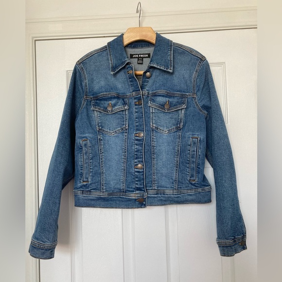 New Joe Fresh denim jean jacket, size M - Picture 1 of 10